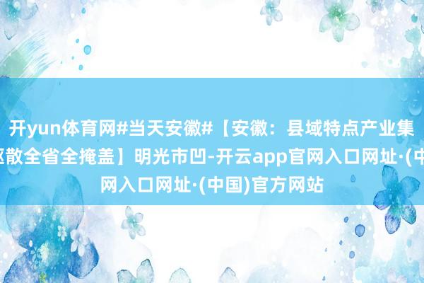 开yun体育网#当天安徽#【安徽：县域特点产业集群（基地）驱散全省全掩盖】明光市凹-开云app官网入口网址·(中国)官方网站
