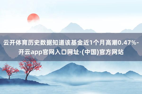 云开体育历史数据知道该基金近1个月高潮0.47%-开云app官网入口网址·(中国)官方网站