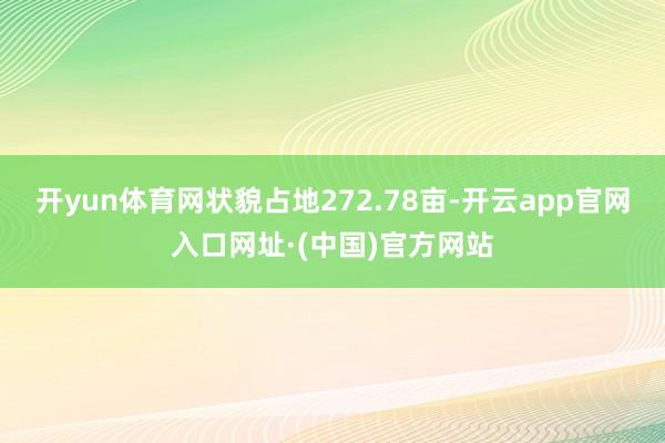 开yun体育网状貌占地272.78亩-开云app官网入口网址·(中国)官方网站